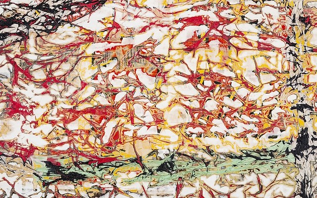 其作品以油画和拼贴画为主,尺寸都相当大,融合流行文化,音乐,拼贴画